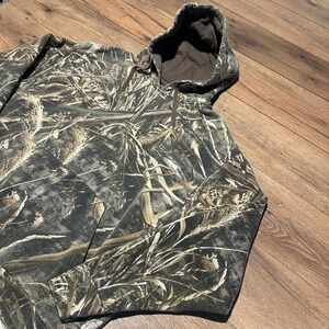 Hardcore Camo Reed‎ Grass Pullover Hoodie Mens XL
